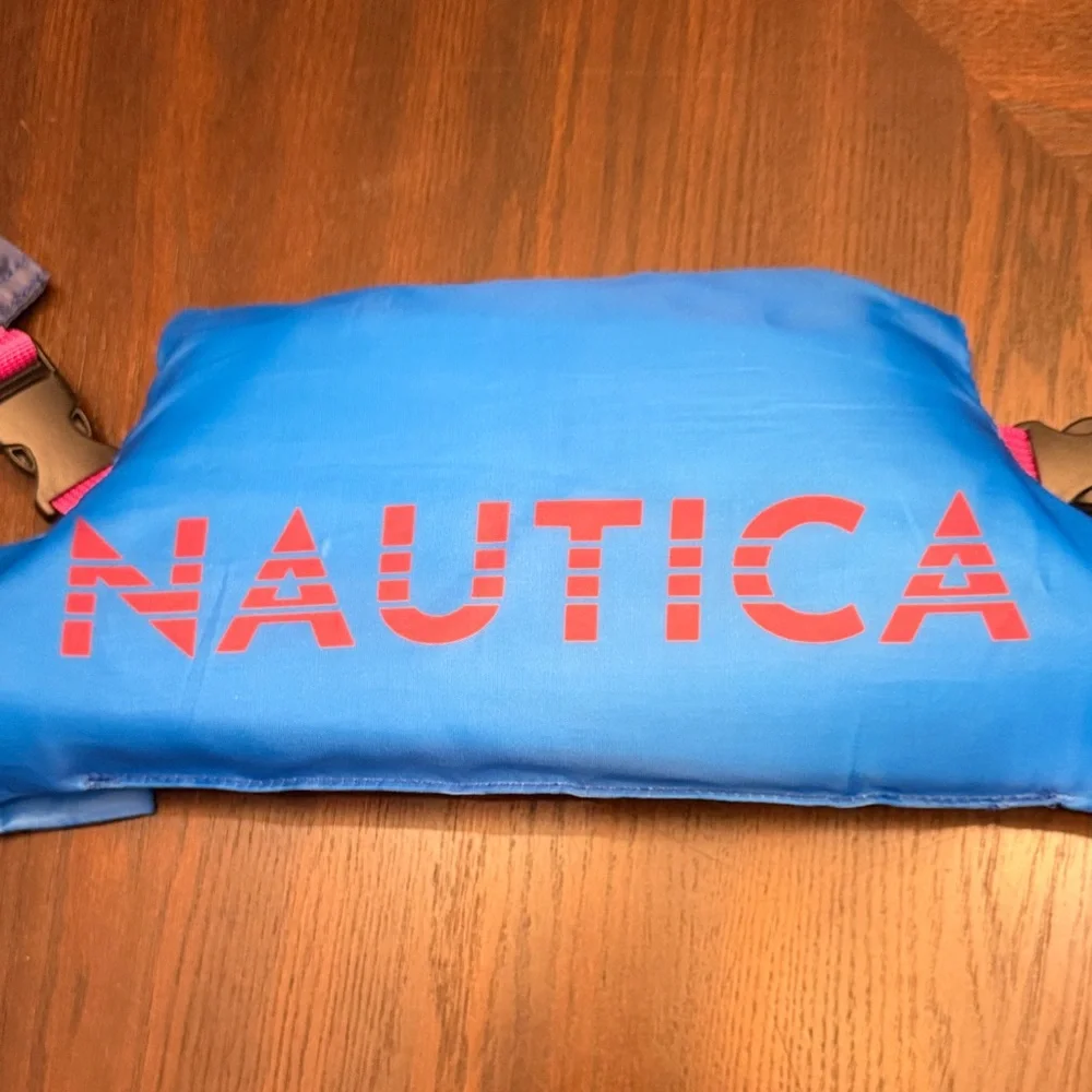 Nautica Kids Swim Vest Floaties 33-55 lbs Blue Puddle Jumper